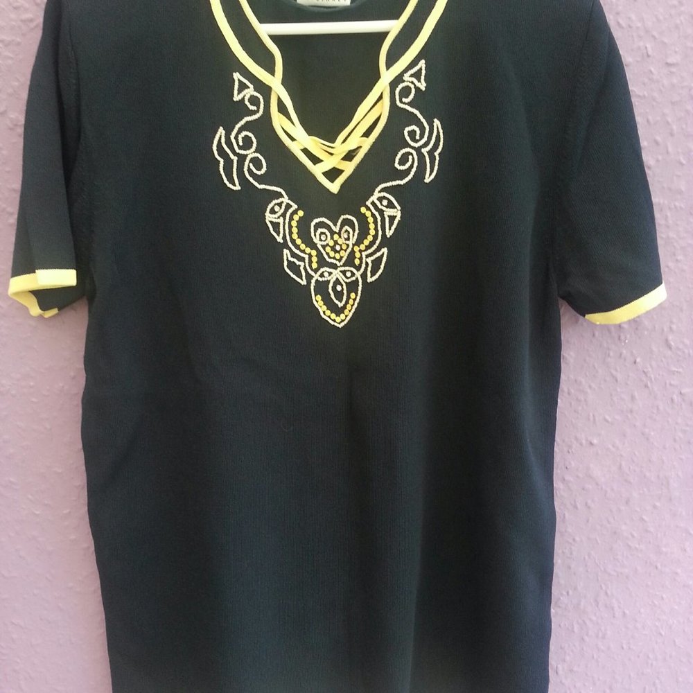 - NEW ladies beautiful beaded top bust round 38" UK 14 USA 12